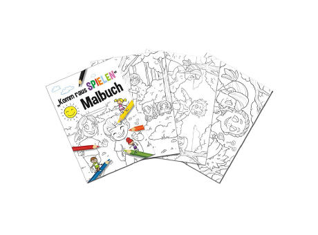 Malbuch / Mal-Set A6 - Komm-raus-spielen - Malbuch neutral