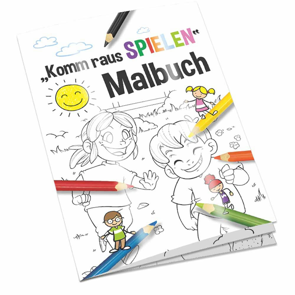 Malbuch / Mal-Set A6 - Komm-raus-spielen - Malbuch neutral