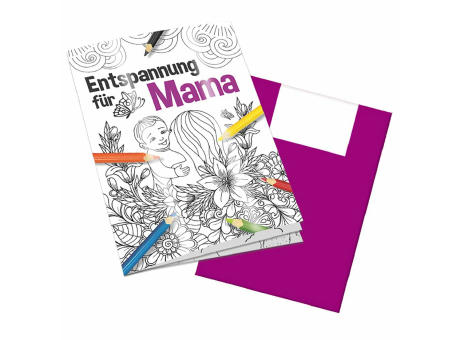 Malbuch / Mal-Set A6 - Entspannung für Mama - Malbuch neutral