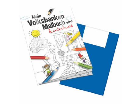 Malbuch / Mal-Set A6 - Volksbanken - Malbuch neutral