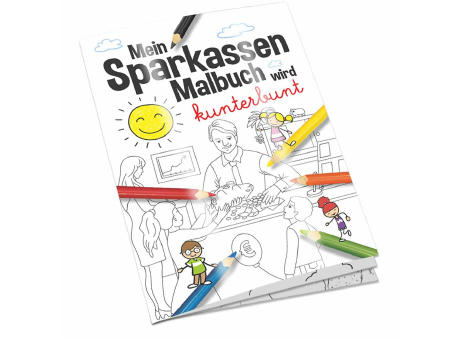 Malbuch / Mal-Set A6 - Sparkassen - Malbuch neutral
