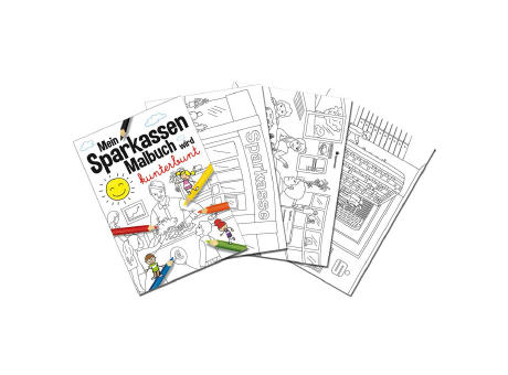 Malbuch / Mal-Set A6 - Sparkassen - Malbuch neutral