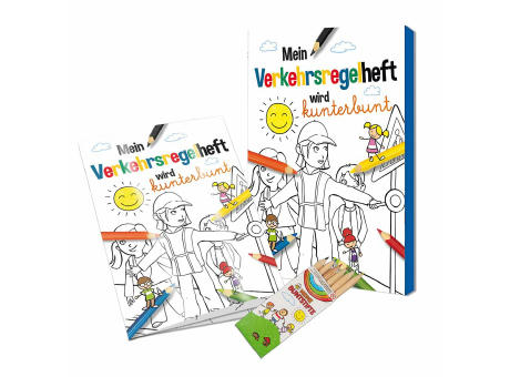 Malbuch / Mal-Set A6 - Verkehr - Malset neutral