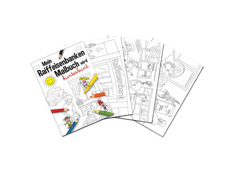 Malbuch / Mal-Set A6 - Raiffeisenbanken - Malset neutral