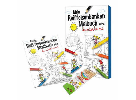 Malbuch / Mal-Set A6 - Raiffeisenbanken - Malset neutral