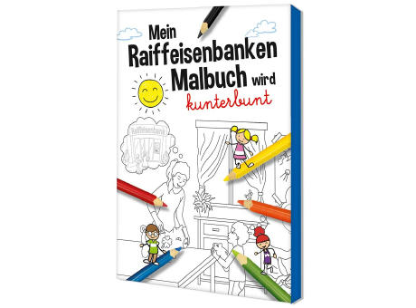 Malbuch / Mal-Set A6 - Raiffeisenbanken - Malset neutral