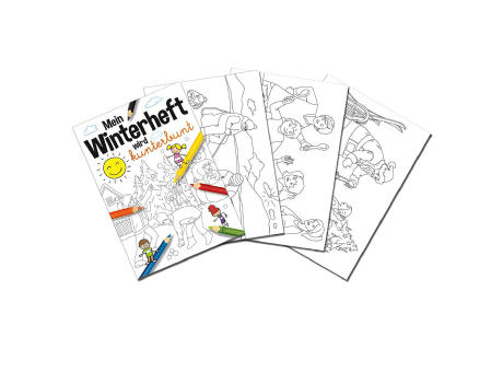 Malbuch / Mal-Set A6 - Winter - Malset neutral
