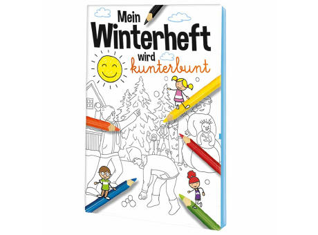 Malbuch / Mal-Set A6 - Winter - Malset neutral