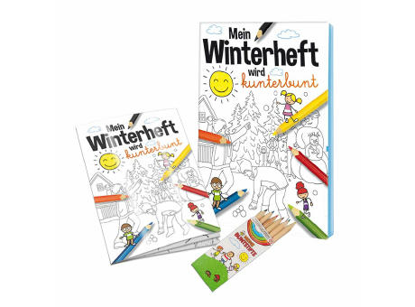 Malbuch / Mal-Set A6 - Winter - Malset neutral