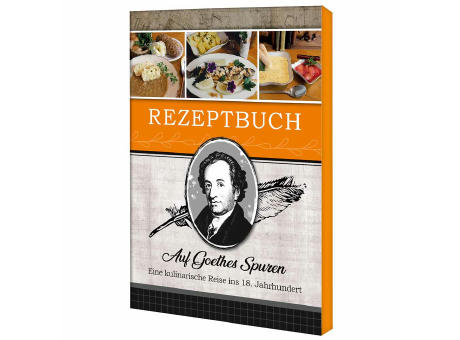 Rezeptbuch-Set "Auf Goethes Spuren" - Set mit 2-c Logoeindruck