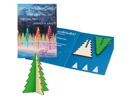 Steckfiguren-Karte Mini - Baum