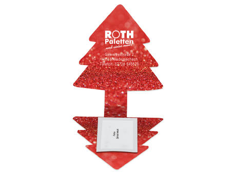 Klappkärtchen Tannenbaum - Druck individuell 4/4-c