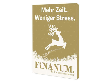 Backförmchen mit Rezeptblock Glocke - in weihnachtlicher Mappe (individuell 4-c)