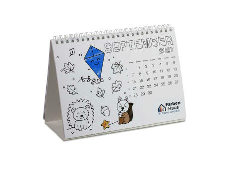 Ausmal-Tischkalender - mit Digitaldruck