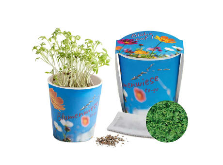 Blumenwiese To-Go - Ostern - Gartenkresse - neutral