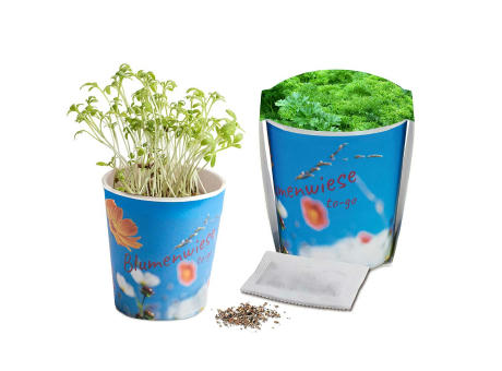 Blumenwiese To-Go - Ostern - Petersilie - Druck individuell 4/0-c