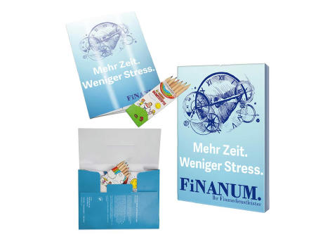 Malbuch / Mal-Set A6 - Sparkassen - Malset mit individuellen Vorder- und Rückseiten