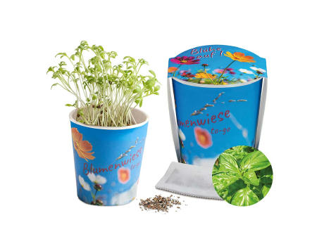 Blumenwiese To-Go - Ostern - Basilikum - neutral