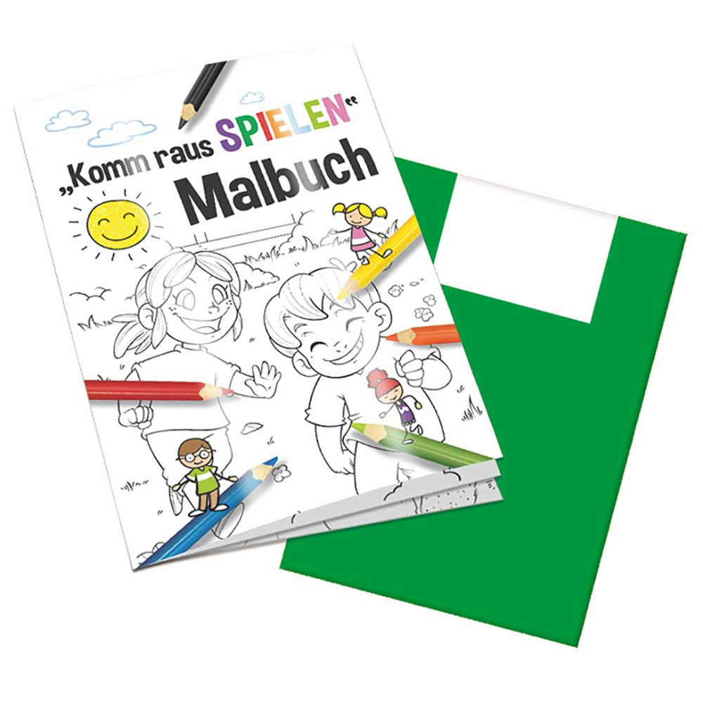 Malbuch / Mal-Set A6 - Komm-raus-spielen - Malbuch neutral