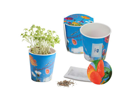 Blumenwiese To-Go - Ostern - Gewürzpaprika - neutral mit 1-c Logoeindruck