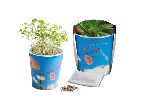 Blumenwiese To-Go - Ostern - Fichte - Druck individuell 4/0-c