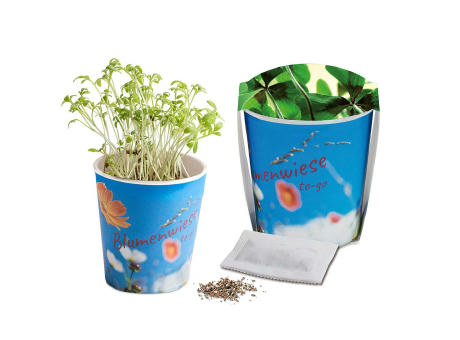 Blumenwiese To-Go - Ostern - Glücksklee-Zwiebel(* Je nach Verfügbarkeit der Glücksklee-Zwiebeln) - Druck individuell 4/0-c