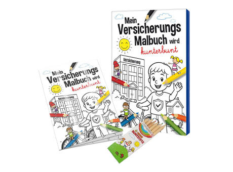 Malbuch / Mal-Set A6 - Versicherung - Malset neutral