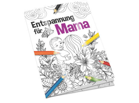 Malbuch / Mal-Set A6 - Entspannung für Mama - Malset neutral