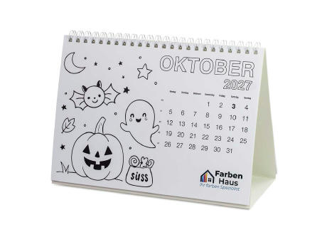 Ausmal-Tischkalender - mit Digitaldruck