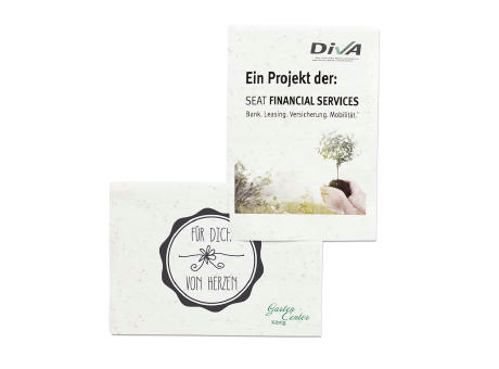 Samenpapier DIN A5 - 21,0 x 14,8 cm - Blumenmischung 4/4-c