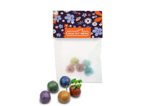 Bunte Mini Flower-Balls mit Samen