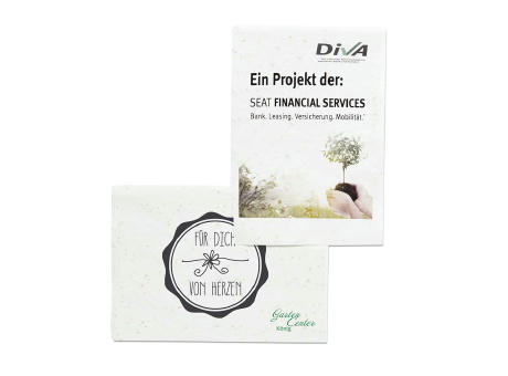 Samenpapier DIN A7 - 7,4 x 10,5 cm - Kräutermischung 4/0-c