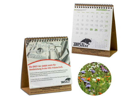 Samenpapier-Tischkalender - Wildblumenmischung