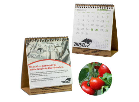 Samenpapier-Tischkalender - Tomate