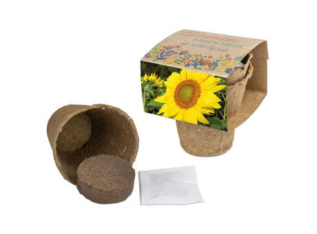 Anzucht-Set mit Samen - Sonnenblume