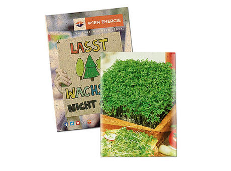 Samentütchen Mini - Graspapier - Gartenkresse