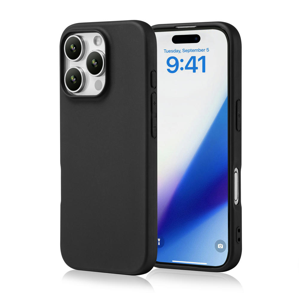 Handy Hülle iPhone™ 16 pro max Monkey Soft Slim Case TPU Silikon matt schwarz