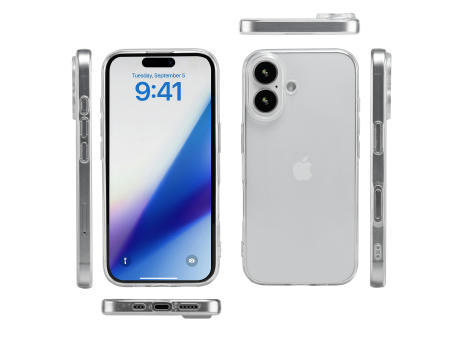 Handy Hülle iPhone™ 16 plus Monkey Soft Slim Case TPU Silikon transparent