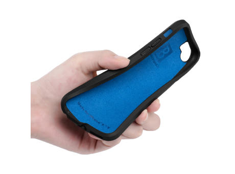 Handy Hülle iPhone™ 6/6s/7/8/SE(2020/2022) Black Series Soft Case TPU Silikon mit Mikrofaser Innenseite matt schwarz