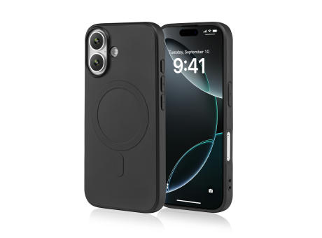 Handy Hülle MagSafe™ kompatibel iPhone™ 16 plus PC/TPU Silikon schwarz