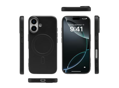 Handy Hülle MagSafe™ kompatibel iPhone™ 16 plus PC/TPU Silikon schwarz