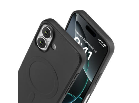 Handy Hülle MagSafe™ kompatibel iPhone™ 16 plus PC/TPU Silikon schwarz
