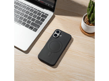 Handy Hülle MagSafe™ kompatibel iPhone™ 16 plus PC/TPU Silikon schwarz