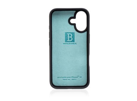Handy Hülle iPhone™ 16 Black Series Soft Case TPU Silikon mit Mikrofaser Innenseite matt schwarz