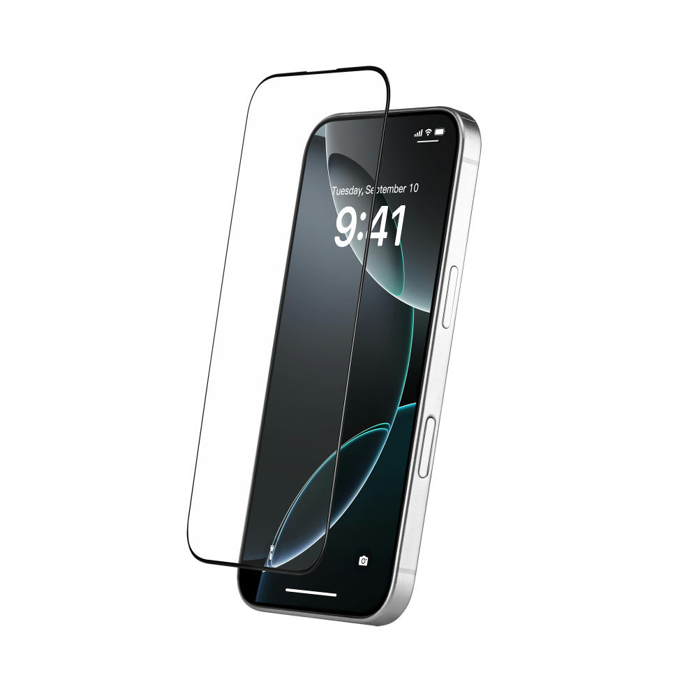 Displayschutzglas aus Sicherheitsglas Displayschutz 3D iPhone™ 16 schwarz