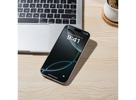 Displayschutzglas aus Sicherheitsglas Displayschutz 3D iPhone™ 16 schwarz