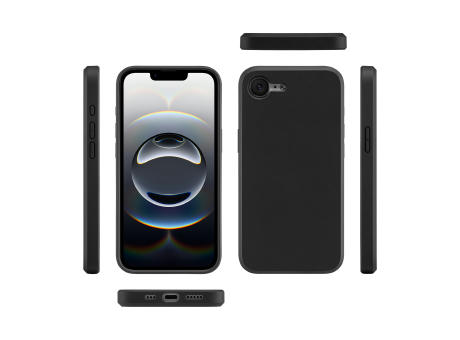 Handy Hülle iPhone™ 16e Black Series Soft Case TPU Silikon mit Mikrofaser Innenseite matt schwarz