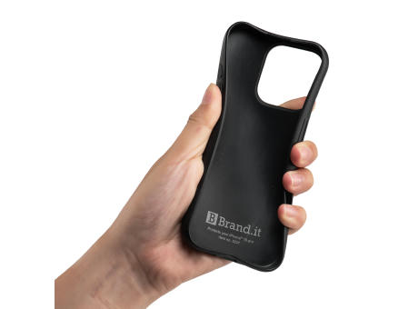 Handy Hülle kompostierbar iPhone™ 16 pro max Turtle Eco Soft Case PLA + Bambus schwarz