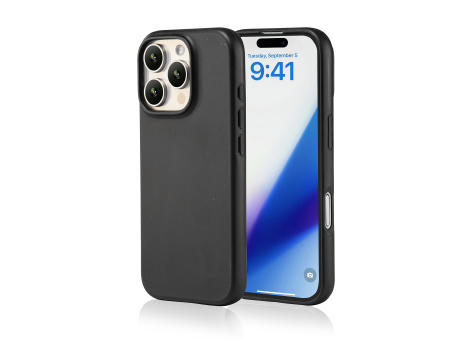 Handy Hülle kompostierbar iPhone™ 16 pro max Turtle Eco Soft Case PLA + Bambus schwarz