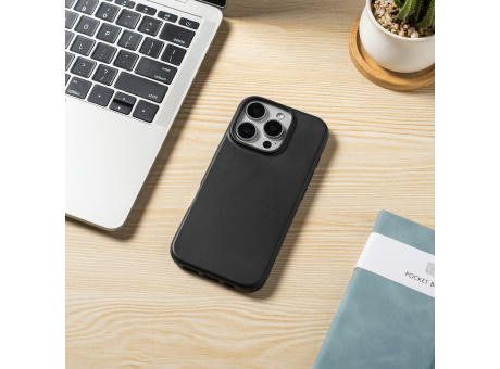 Handy Hülle kompostierbar iPhone™ 16 pro max Turtle Eco Soft Case PLA + Bambus schwarz